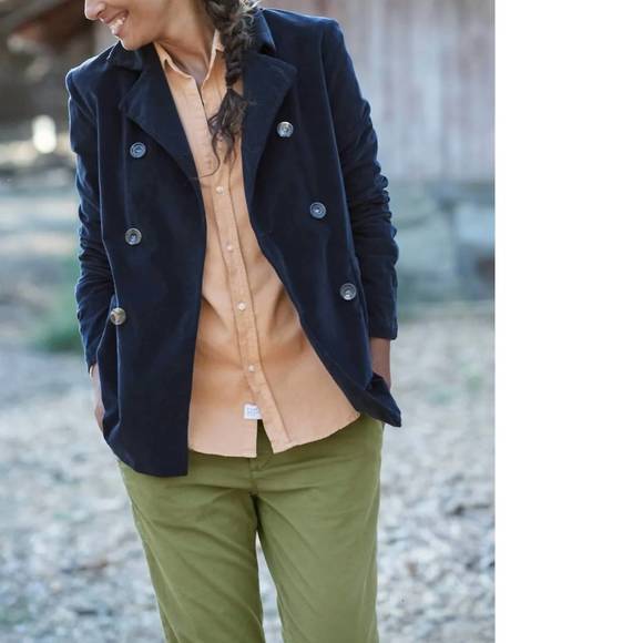 Nwt frank & eileen belfast peacoat in navy - Picture 1 of 1